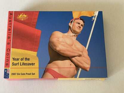 2007 -  6 Coin Proof Set with Unique $1  - RAM - Year of the Surf Lifesaver -