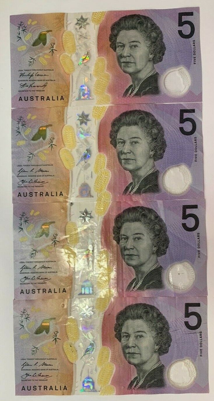 5 dollar note Australia 2016/2019 "999" Ending Serials