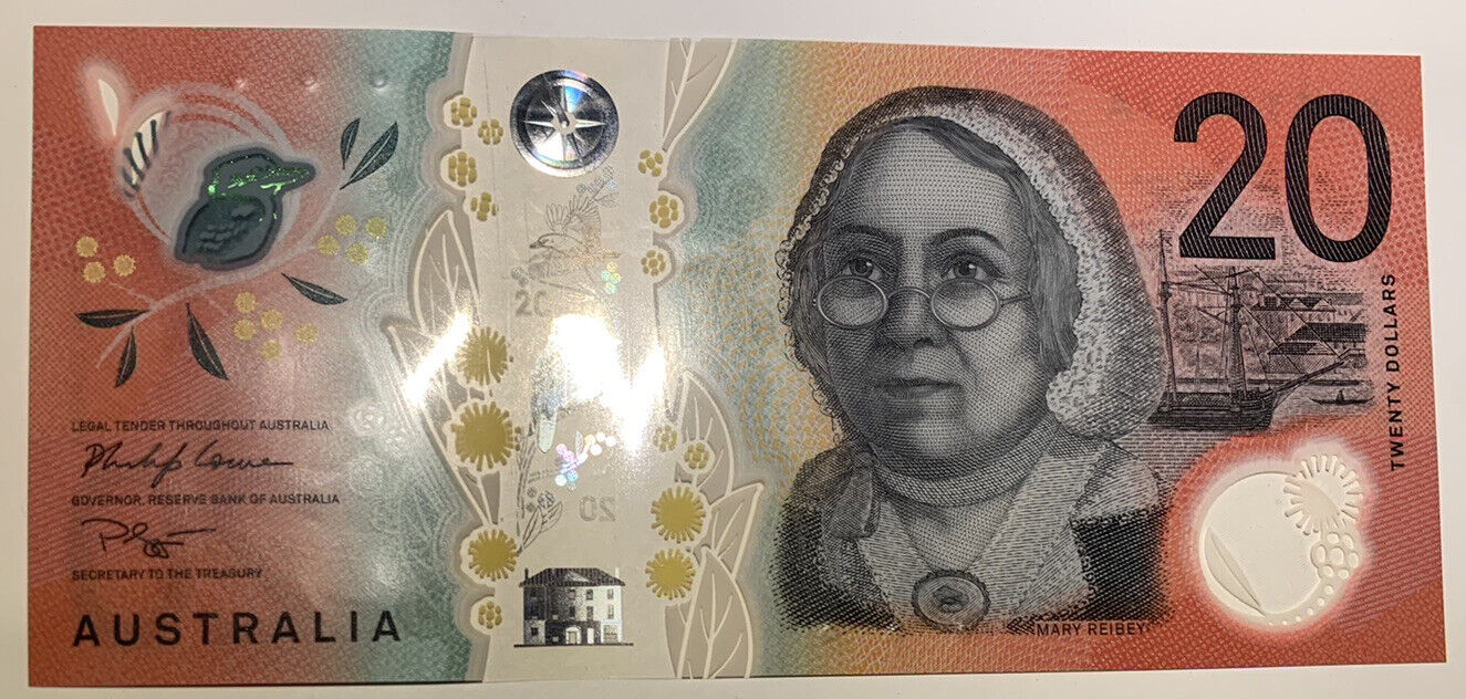 20 dollar note australia 2019 Serial “334466”