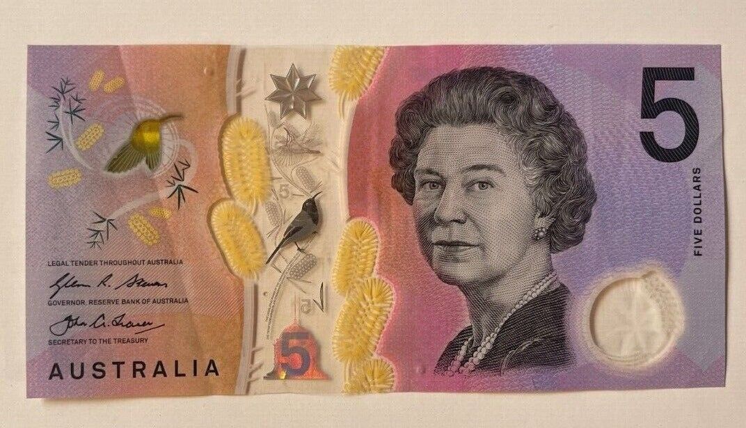 5 dollar note australia 2016 “6277726” Serial Number