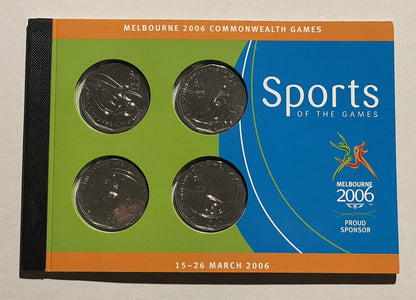 50c Melbourne 2006 Commonwealth Games 4 Coins Sports of the Game Set