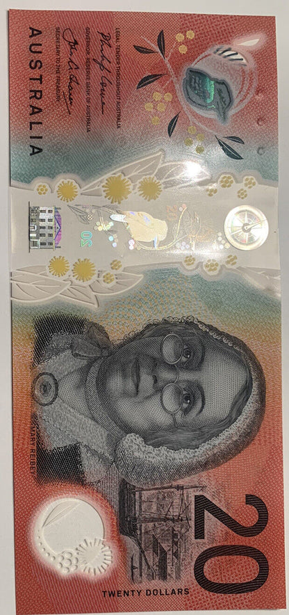 20 dollar note australia Lowe/Fraser 2019 -LOW MINTAGE-