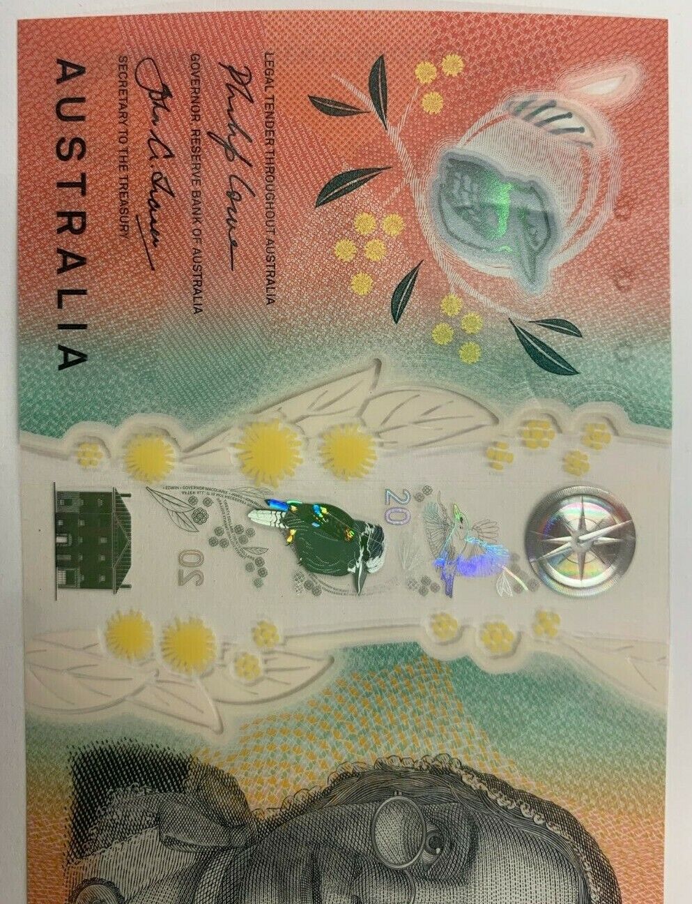 20 dollar note Australia 2019 LOWE/FRASER CB Serial