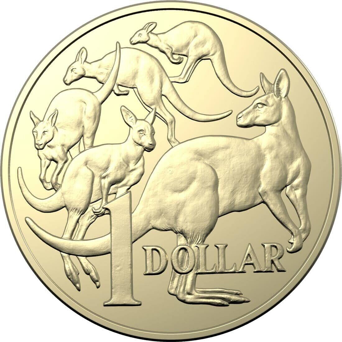 Australia One 2021 $1 One Dollar JC Obverse Coin 160k Mintage From RAM Bag