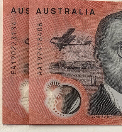 20 Dollar 2019 LOWE/GAETJENS $20 Note * AA19 FIRST PREFIX And LAST EA19.