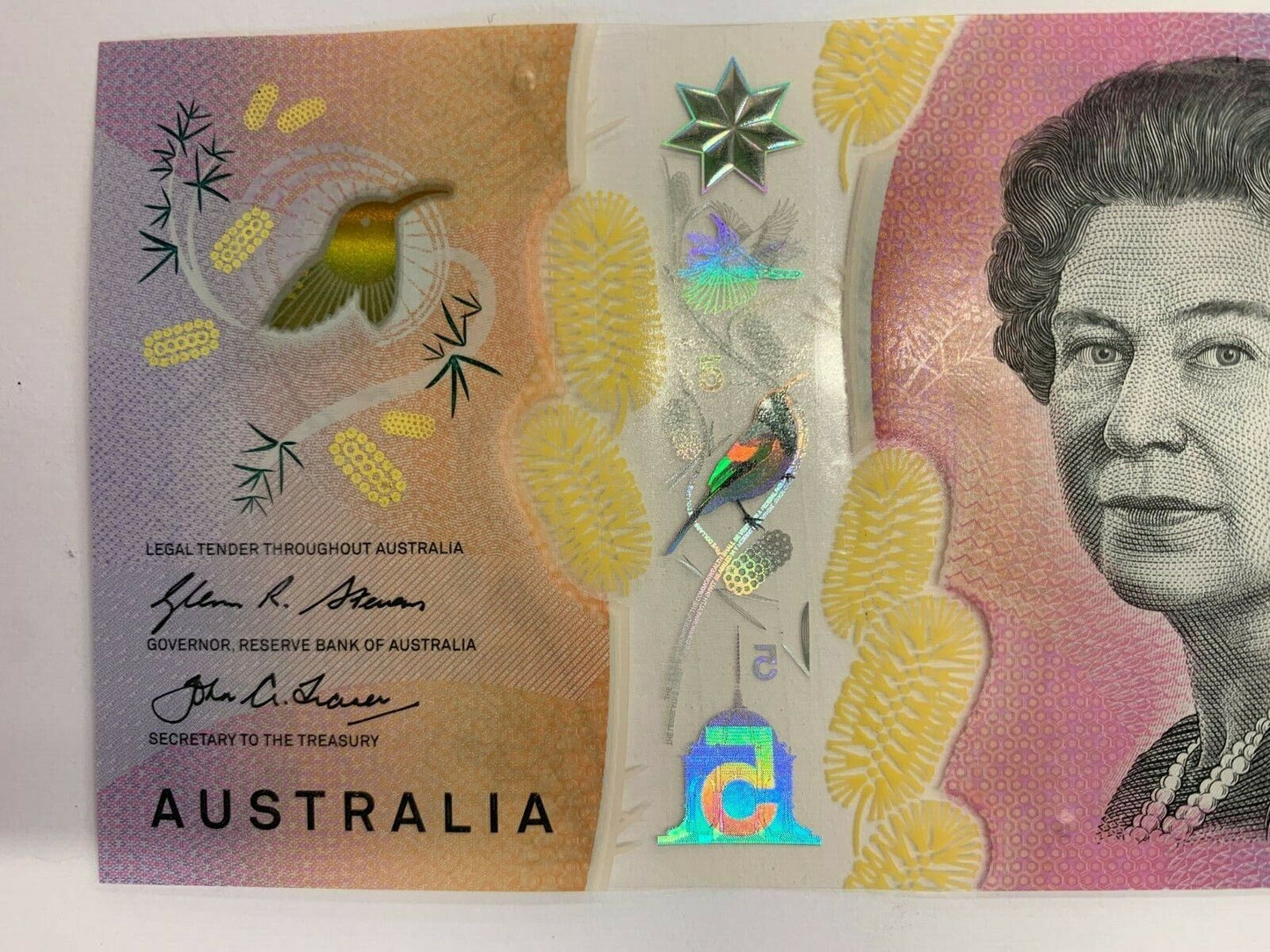 5 dollar note Australia 2016 "88688" Radar Serial