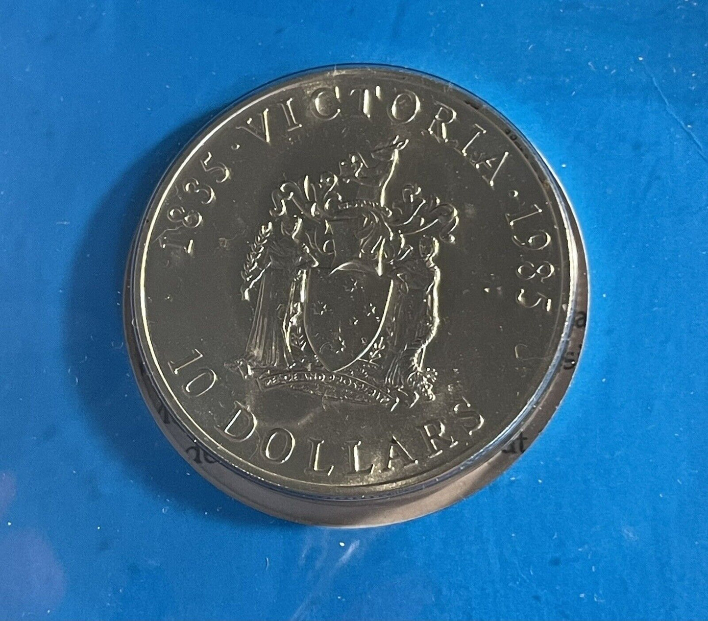 1985 VICTORIA UNC TEN $10 Ten DOLLAR coin State Series 20 grams silver 0.925