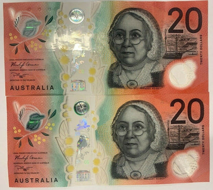 20 dollar Australian 2019 LOWE/GAETJENS AA19/EA19 First and Last PREFIX SET