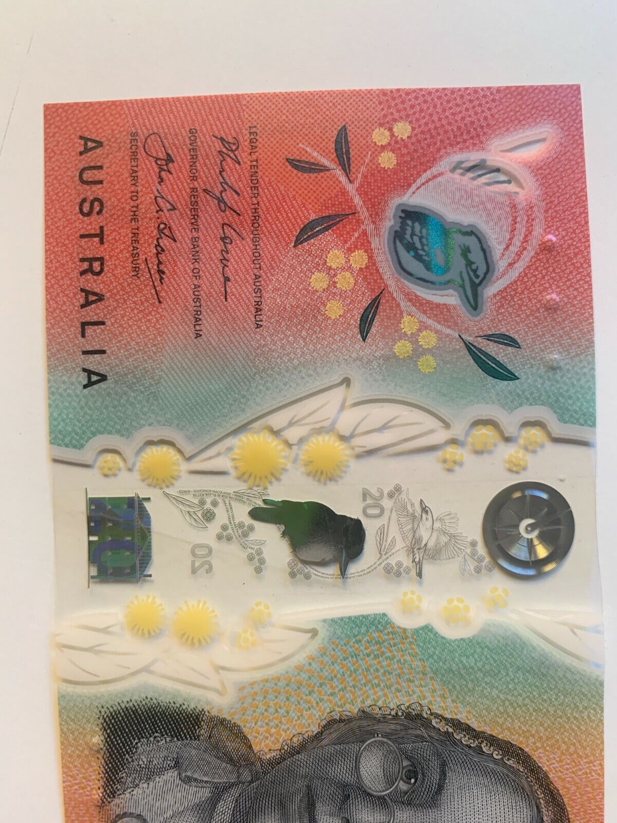 20 dollar note Australia 2019  LOWE/FRASER AC SERIAL