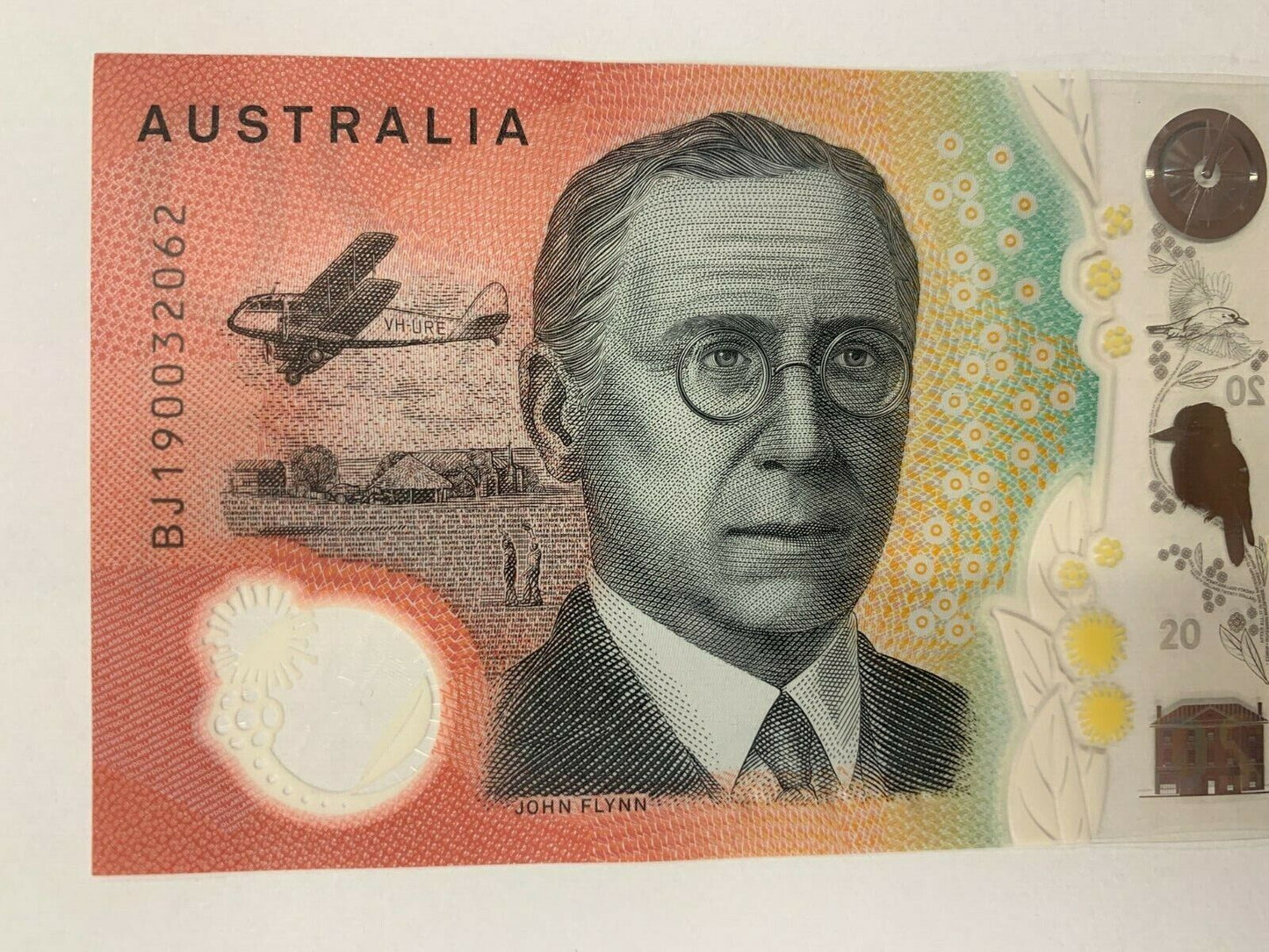 20 dollar note Australia 2019 LOWE/FRASER BJ Serial