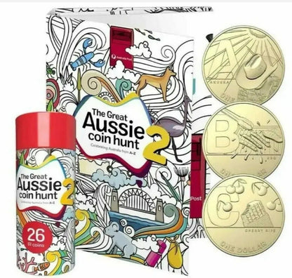 2021 Great Aussie Coin Hunt $1 Alphabet Coin Set