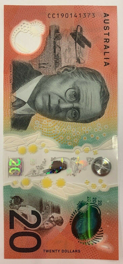 20 dollar note Australia 2019 LOWE/FRASER CC Serial