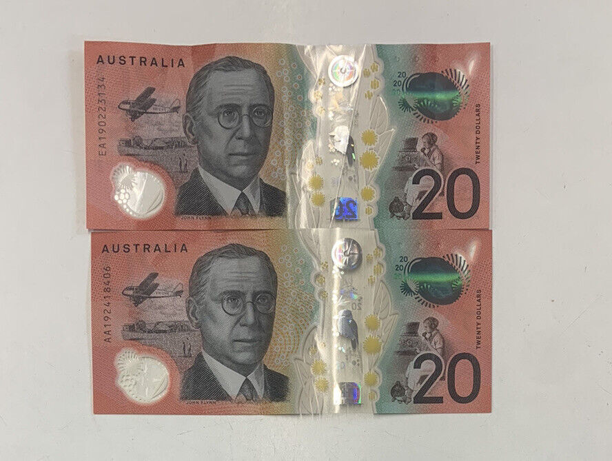 20 Dollar 2019 LOWE/GAETJENS $20 Note * AA19 FIRST PREFIX And LAST EA19.