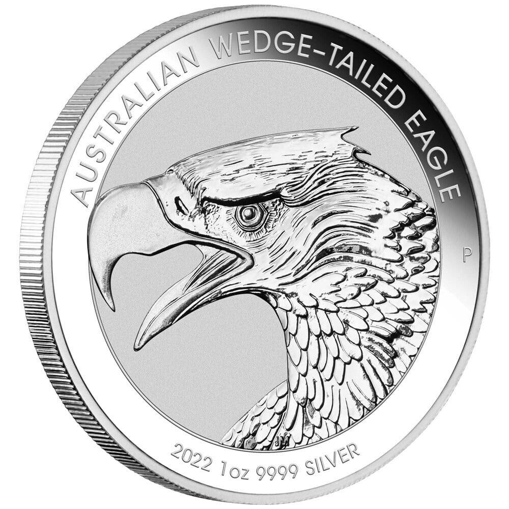 2022 1 oz 9999 silver coin australian wedge tail eagle 50,000 minted perth mint