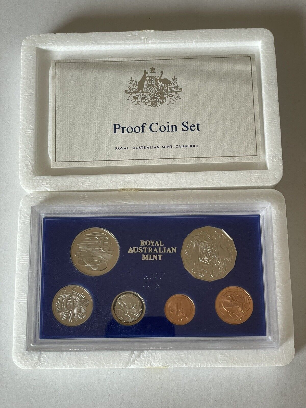 Australia 1984 Proof Coin Set With Original Foams and Certificate