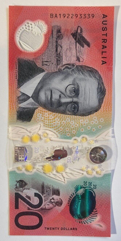 20 dollar note Australia 2019 "192293339" Unique SERIAL