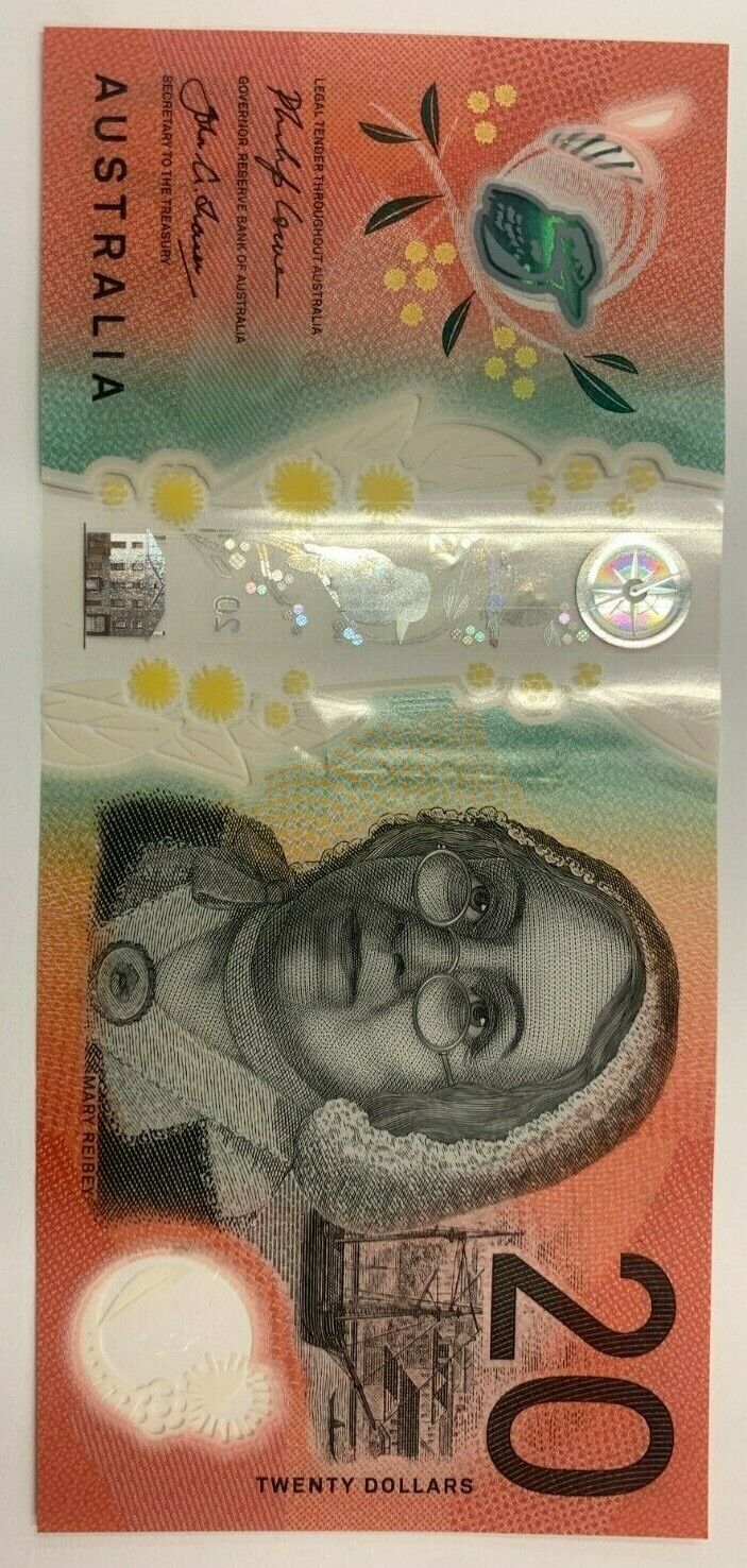 20 dollar note Australia 2019 LOWE/FRASER BH Serial