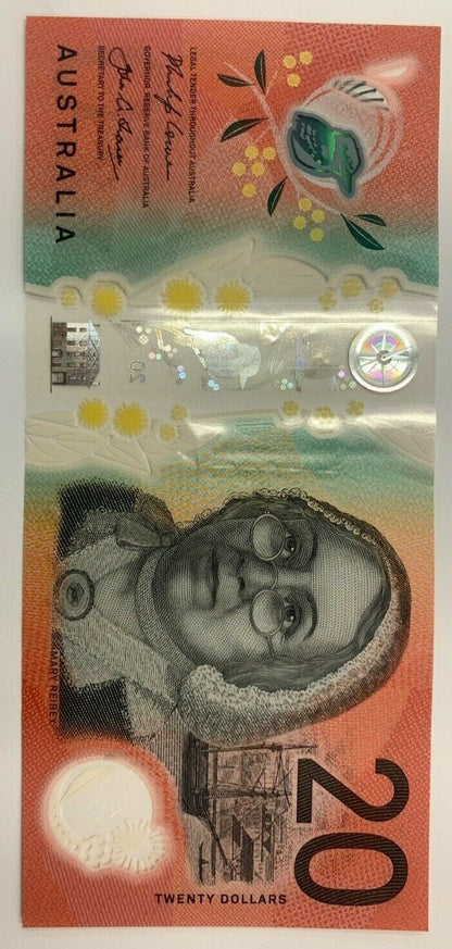 20 dollar note Australia 2019 LOWE/FRASER BH Serial