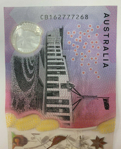 5 dollar note Australia 2016 RADAR "6277726"