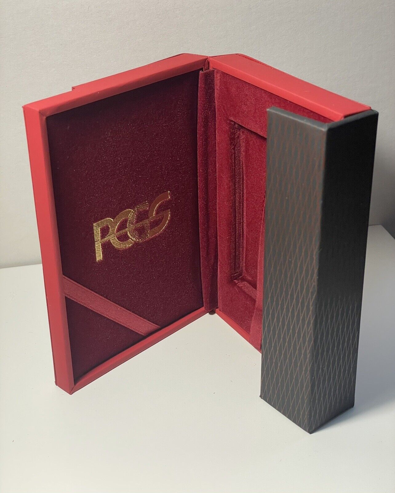 Exclusive Authentic PCGS Branded Red Velvet Lined Protective Coin Slab Case