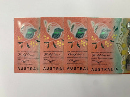 20 Dollar Note Australian 2019 Lowe/Gaetjens DG/DH Matching Pairs