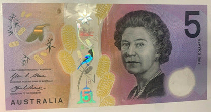 5 dollar note Australia 2016 RADAR "283382"