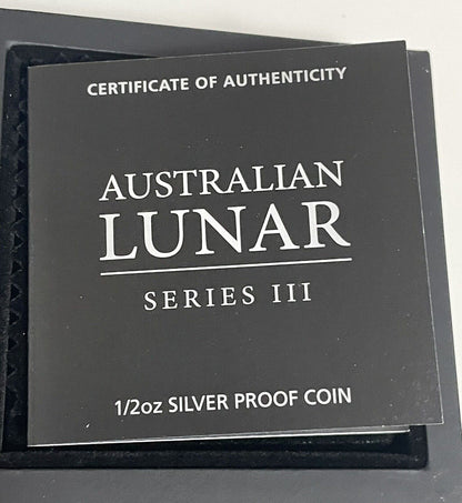 2024 Australia Lunar Series III Year of the Dragon 1/2 Oz Silver 999 Proof Coin