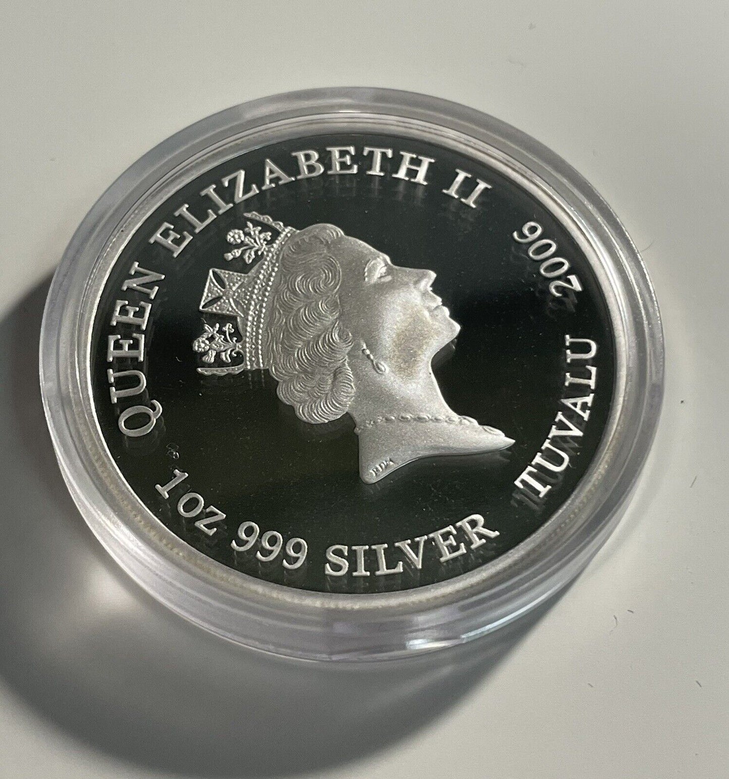 2006 Australian Red-Back Spider - DANGER - 1oz 999 Silver - Perth Mint - Tuvalu