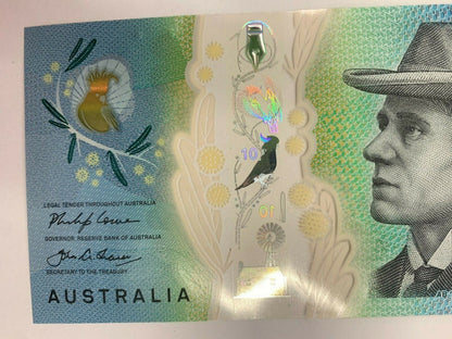 10 dollar note Australian 2017 EA Last Prefix