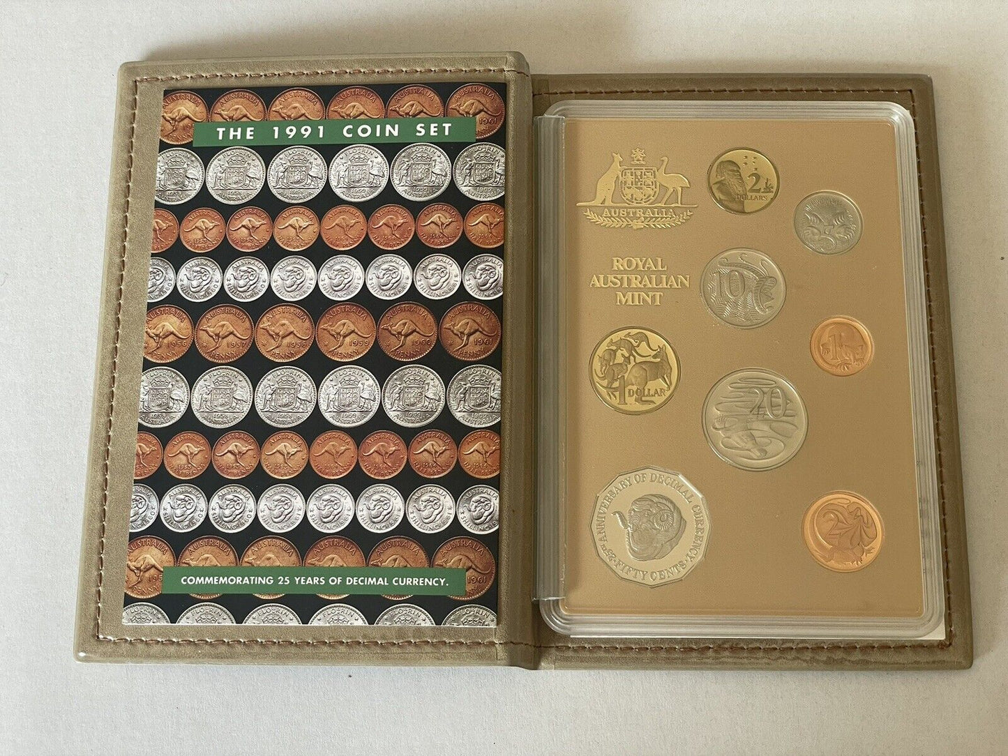 Royal Australian Mint 1991 25 Years Decimal Currency Proof Coin Set