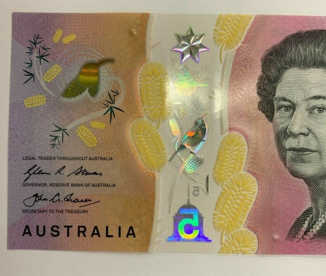 5 dollar note Australia 2016 "666" Serial