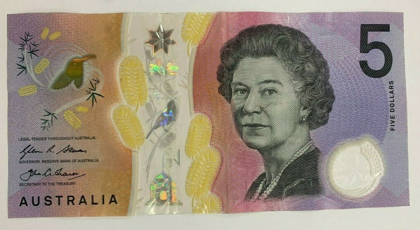 5 dollar note australia 2016 SERIAL “888”