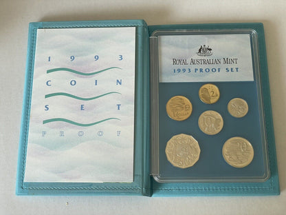 1993 Australia 6 Coin Proof Set Water is Life Land Decimal Currency Box of Issue