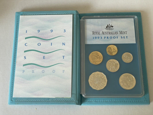 1993 Australia 6 Coin Proof Set Water is Life Land Decimal Currency Box of Issue