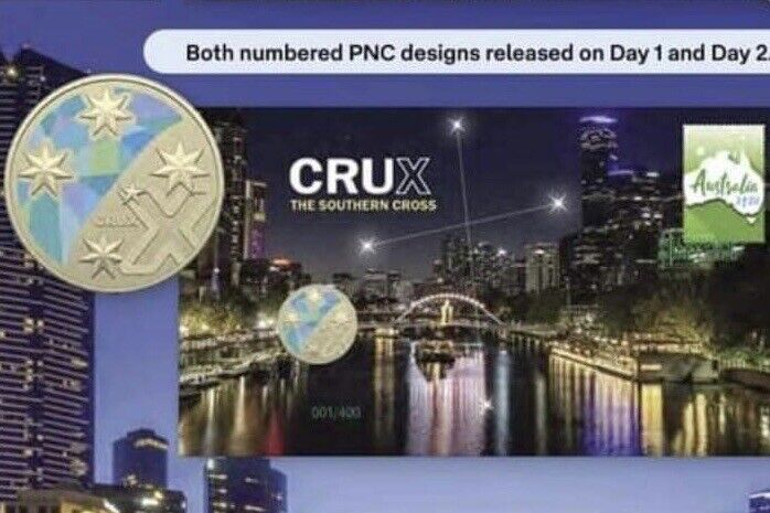 2022 $1 Crux The Southern Cross Limited Edition M PNC. ANDA MELBOURNE BOTH DAYS