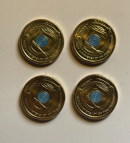 Australia 2022 $2 75th Anniversary Of Peacekeeping UNC Coin X4