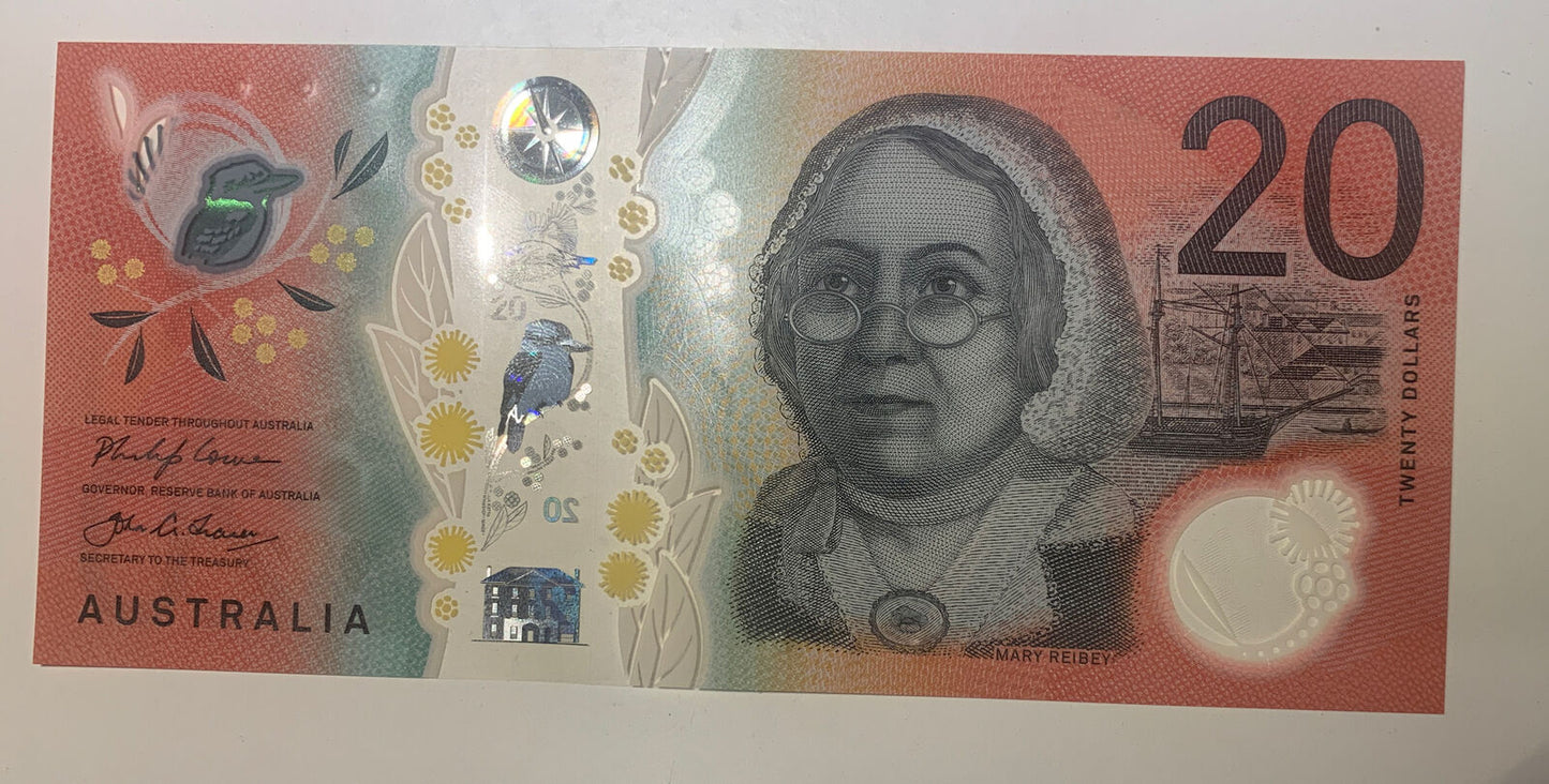 20 dollar note australia Lowe/Fraser 2019 -LOW MINTAGE-