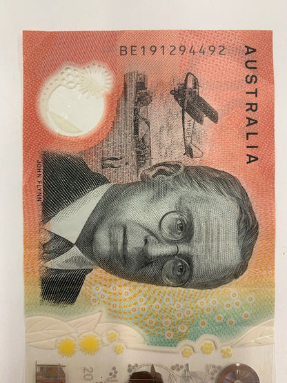 20 dollar note Australia 2019 "294492" RADAR