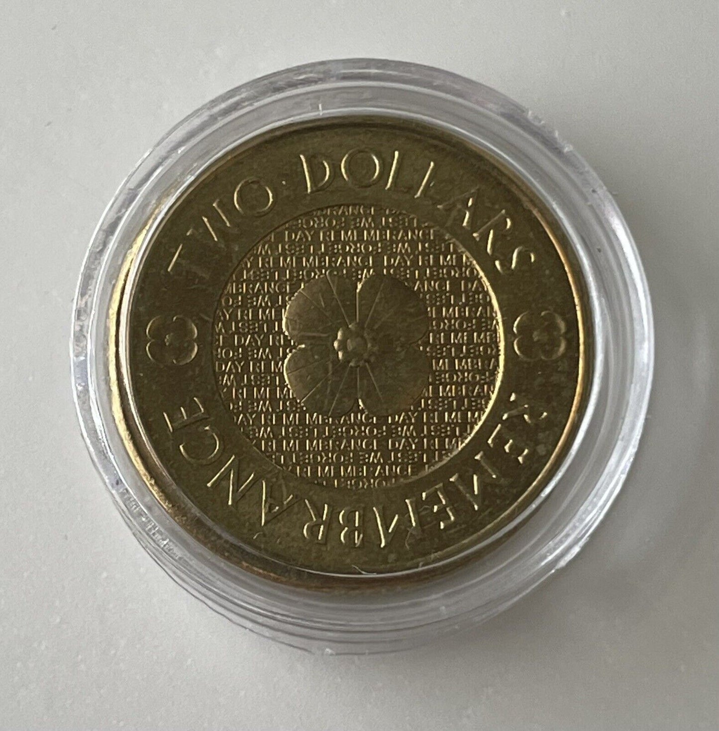 UNC 2012 $2 GOLD POPPY REMEMBRANCE DAY AUSTRALIAN TWO DOLLAR COIN EX BAG / ROLL