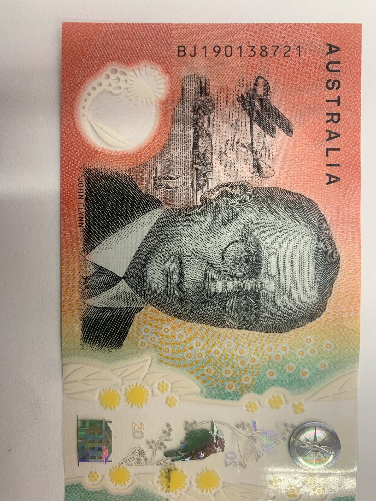 20 dollar note Australia 2019 LOWE/FRASER BJ Serial