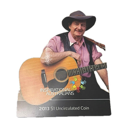 Royal Australian Mint Slim Dusty $1 coin Inspirational Australians 2013 release