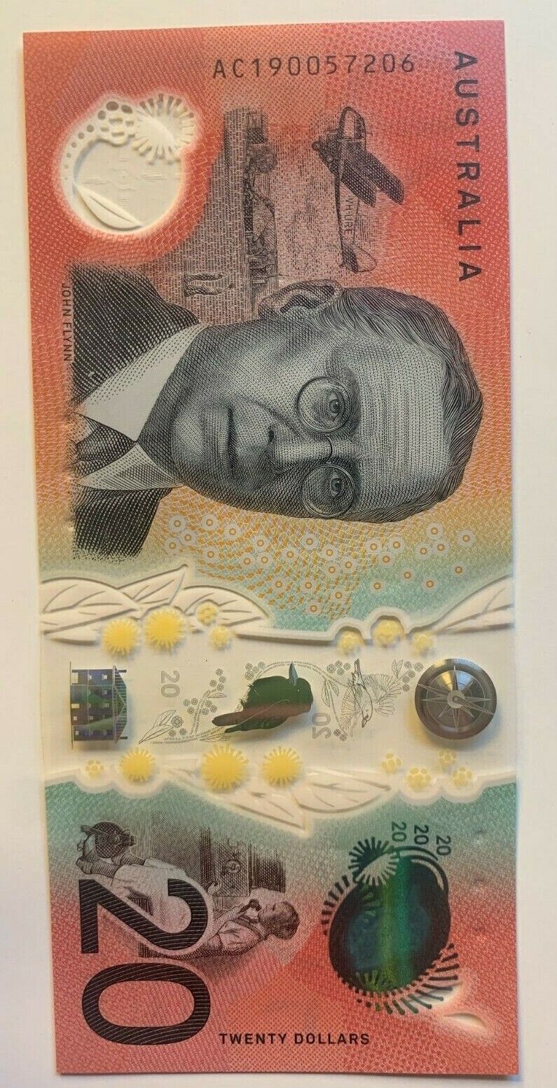 20 dollar note Australia 2019  LOWE/FRASER AC SERIAL