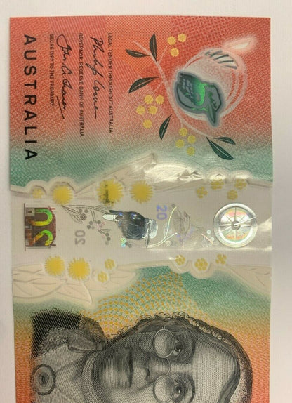 20 dollar note Australia 2019 LOWE/FRASER BJ Serial