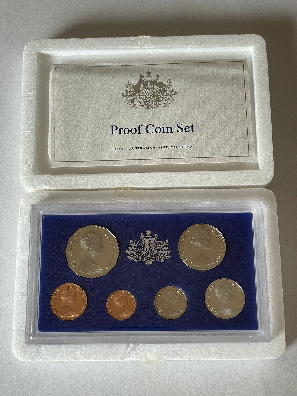 Australia 1984 Proof Coin Set With Original Foams and Certificate