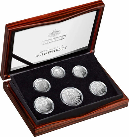 2023 Six Coin Fine Silver 999 Proof Year Coin Set Last QEII Mem. Obv COA #0466