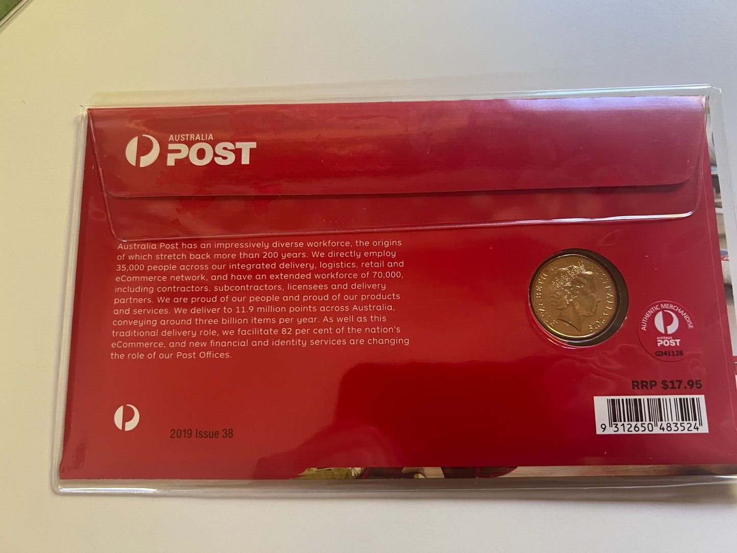 2019 Aussie Alphabet Australia Post "A" PNC