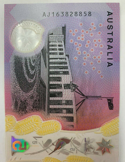 5 dollar note Australia 2016 "AJ163828858"