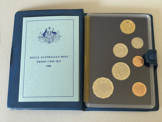 Australia 1986 Proof Coin Set International Year Of Peace