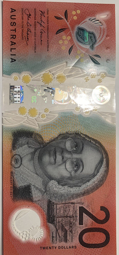 20 dollar note australia Lowe/Fraser 2019 -LOW MINTAGE-