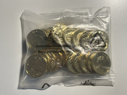 1x Australia One 2021 $1 One Dollar JC Obverse Coin 160k Mintage From RAM Bag